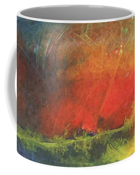 Colors Coffee Mug featuring the painting La Caleta del Diablo by Jackie Mueller-Jones