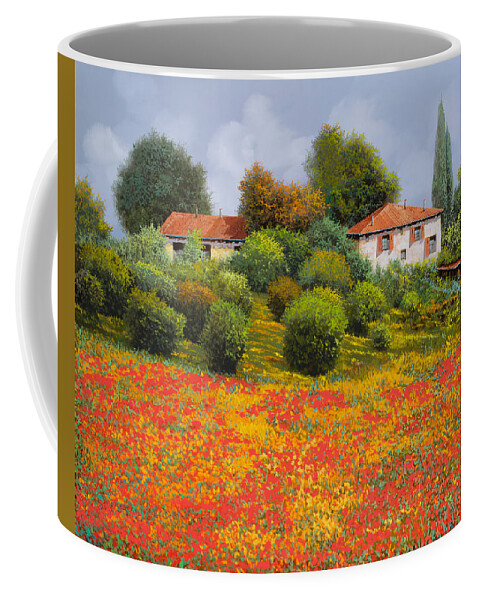 Summer Coffee Mug featuring the painting L'estate fiorita by Guido Borelli