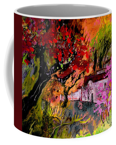 Landscapes Coffee Mug featuring the painting La Provence 22 by Miki De Goodaboom