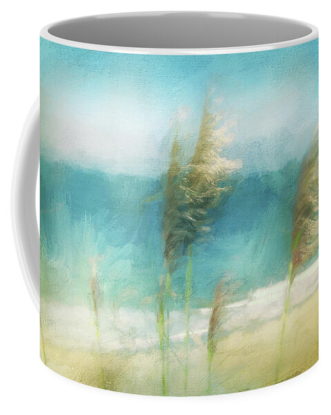 Photography Coffee Mug featuring the digital art La Selva Pampas Grass by Terry Davis