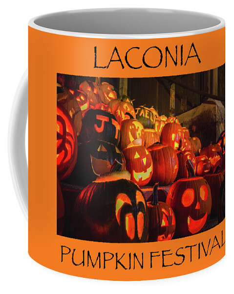 Laconia Coffee Mug featuring the photograph Laconia Pumpkin Festival Graphic Design 2 by Robert Clifford