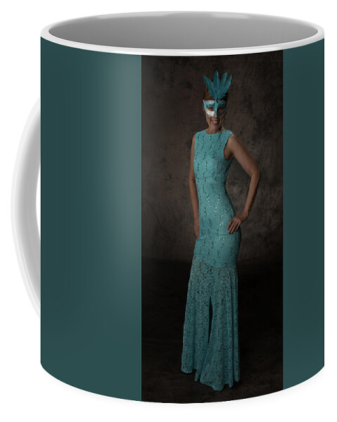 Tina Richards Coffee Mug featuring the photograph Lady in Blue by Gregory Daley MPSA