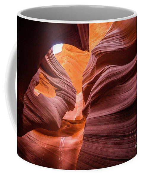Antelope Canyon Coffee Mug featuring the photograph Lady in the Wind by JR Photography