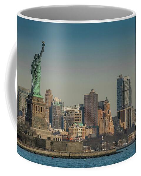 Statue Of Liberty Coffee Mug featuring the photograph Lady Liberty by Daniel Carvalho