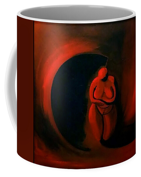  Coffee Mug featuring the painting Lady Willendorf by James Lanigan Thompson MFA