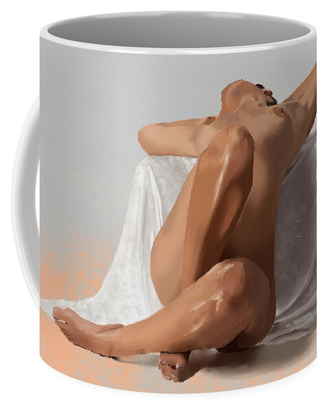 Acrylics Coffee Mug featuring the digital art Laid Back by Mal-Z