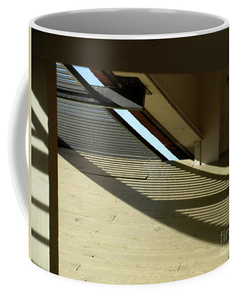 Abstract Coffee Mug featuring the photograph LaJollaStairWell by Mary Kobet