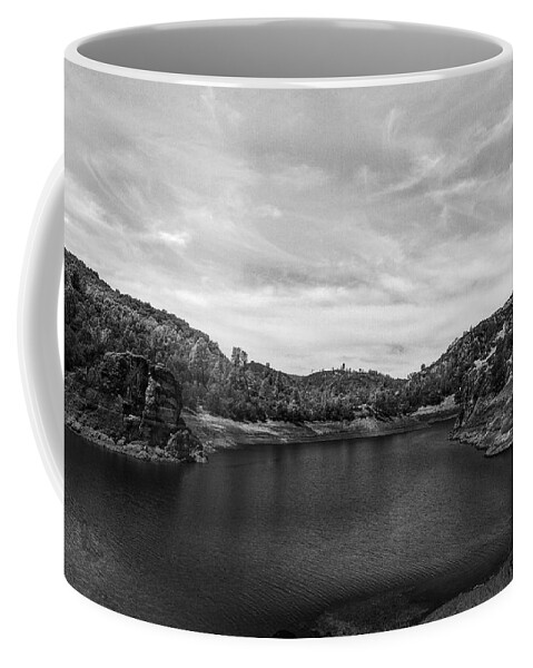 Bridge Coffee Mug featuring the photograph Lake Berressa B/W by Bruce Bottomley