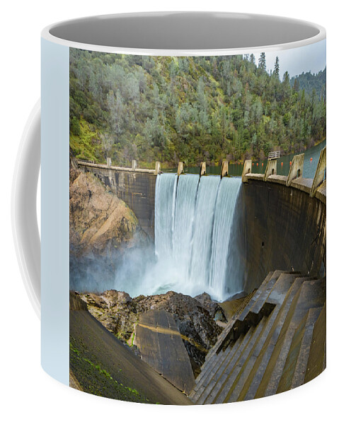 Lake Clementine Coffee Mug featuring the photograph Lake Clementine Dam by Robin Mayoff