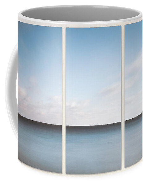 Scott Norris Photography Coffee Mug featuring the photograph Lake Michigan Minimalist Triptych by Scott Norris