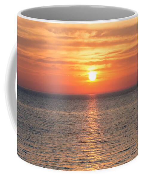 Sunset Coffee Mug featuring the photograph Lake Michigan Sunset by Pravin Sitaraman