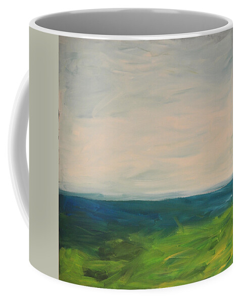 Lake Coffee Mug featuring the painting Lake Michigan by Tim Nyberg