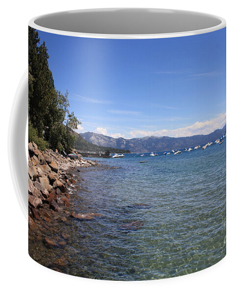 Lake Tahoe Coffee Mug featuring the photograph Lake Tahoe Waterscape by Carol Groenen