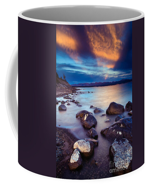America Coffee Mug featuring the photograph Lake Yellowstone by Inge Johnsson