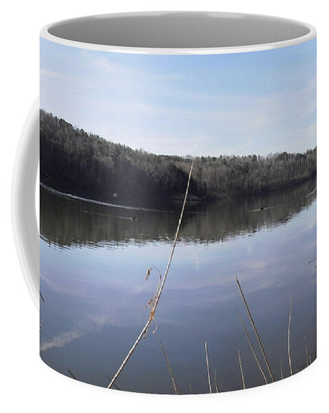Lake Zwerner Coffee Mug featuring the photograph Lake Zwerner Early Spring by Nicole Angell