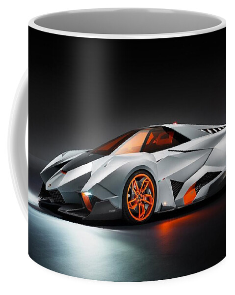 Lamborghini Egoista Coffee Mug featuring the photograph Lamborghini Egoista by Mariel Mcmeeking