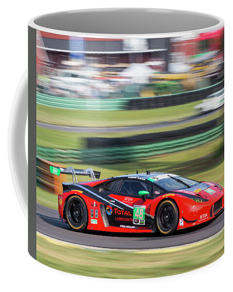 48 Coffee Mug featuring the photograph Lamborghini Snow Sellers by Alan Raasch