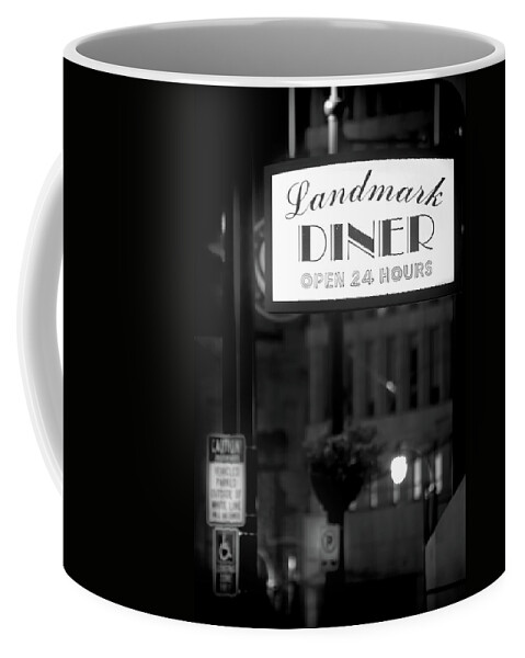Landmark Diner Coffee Mug featuring the photograph Landmark Diner by Mark Andrew Thomas