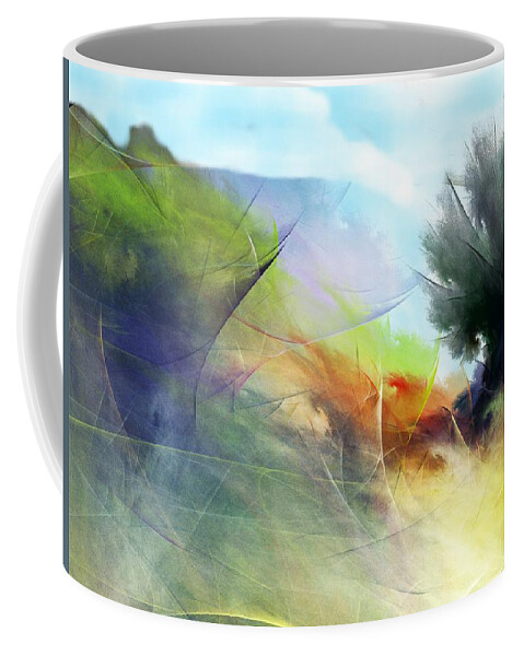 Digital Painting Coffee Mug featuring the digital art Landscape 02-05-10 by David Lane