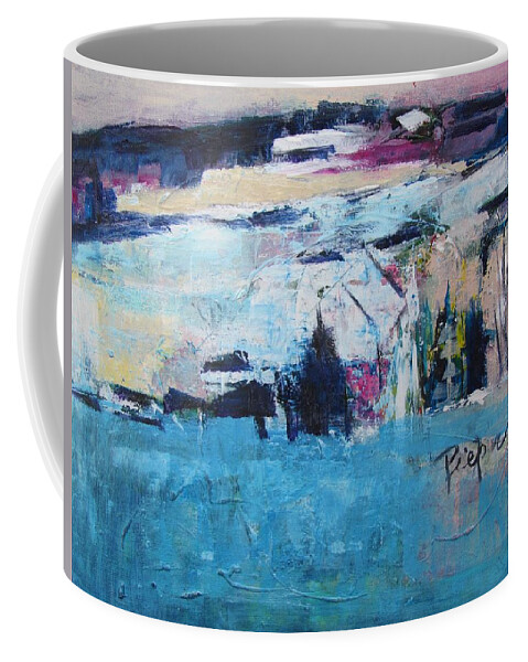 I Really Like This One. I Hope You Do As Well. Coffee Mug featuring the painting Landscape 2018 by Betty Pieper