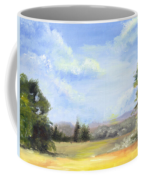Landscape Coffee Mug featuring the painting LaPoint Utah by Nila Jane Autry