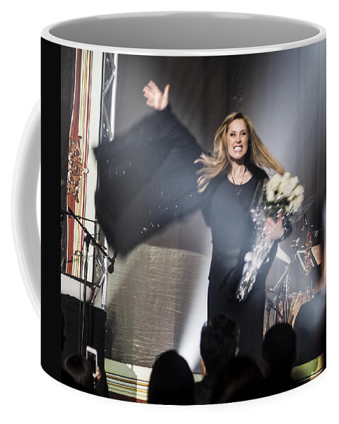 Rebecca Dru Photography Coffee Mug featuring the photograph Lara Fabian at the Saban - Sharing the Love by Rebecca Dru