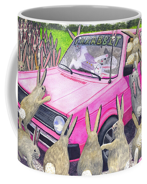 Vw Coffee Mug featuring the painting Last one in is a Rotten Egg by Catherine G McElroy