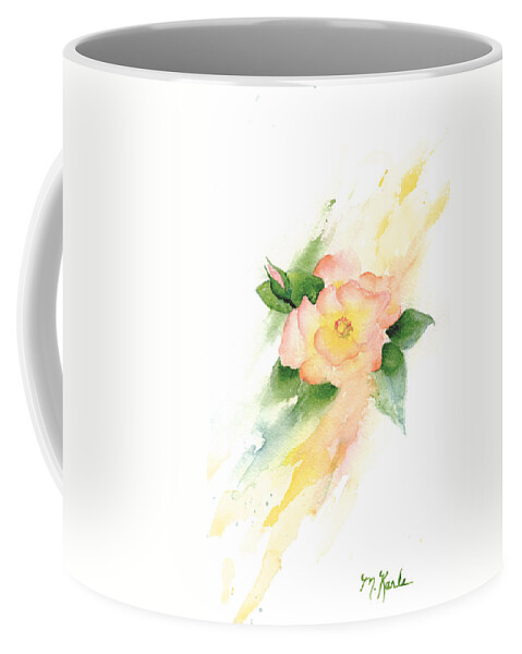 Flower Coffee Mug featuring the painting Last Rose of Summer by Marsha Karle
