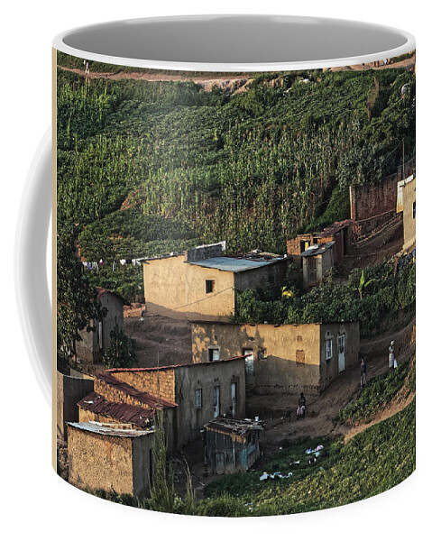 Kigali Coffee Mug featuring the photograph Late afternoon across the valley, Kigali, 2015 by Chris Honeyman