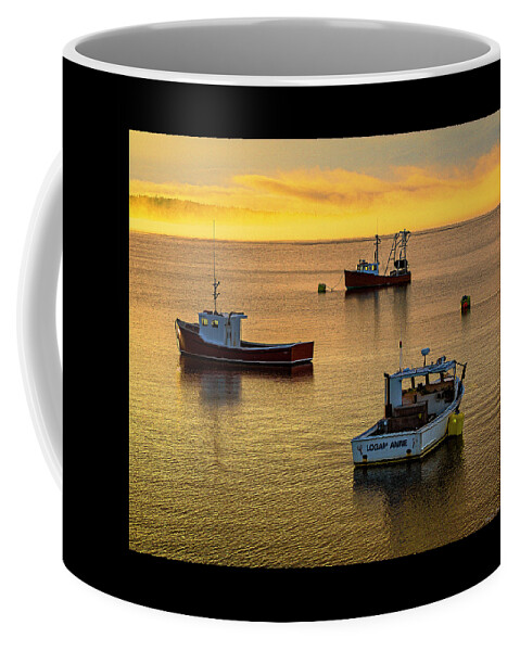 Late Afternoon Mooring Down East Coffee Mug featuring the photograph Late Afternoon Mooring Down East by Marty Saccone