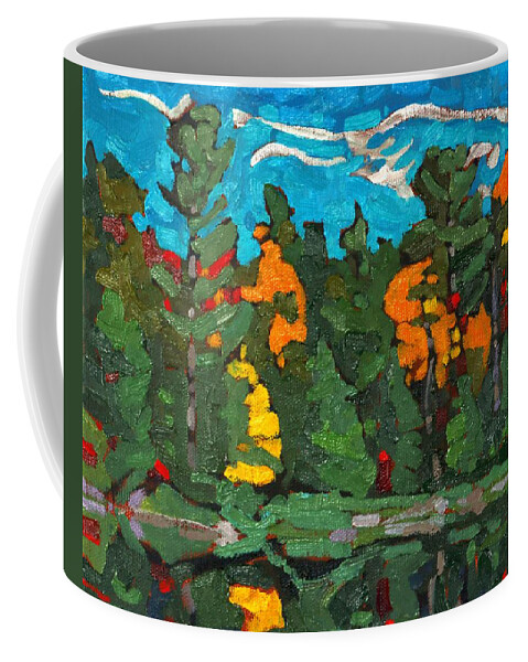 1824 Coffee Mug featuring the painting Late Afternoon October by Phil Chadwick