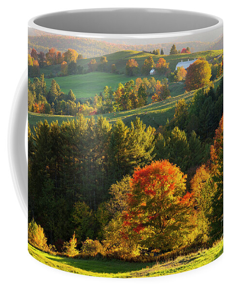 Fall Coffee Mug featuring the photograph Late Day Fall Countryside by Alan L Graham