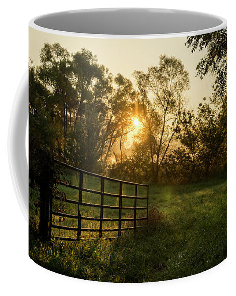 Landscape Coffee Mug featuring the photograph Late Summer Sunrise by Andy Smetzer