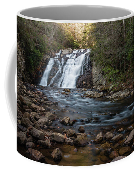 Waterfall Coffee Mug featuring the photograph Laurel Falls in Autumn #1 by Jeff Severson