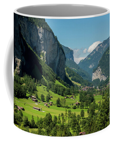 Lauterbrunnen Coffee Mug featuring the photograph Lauterbrunnen Mountain Valley - Swiss Alps - Switzerland by Gary Whitton