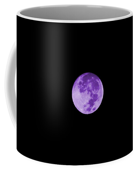 Digital Photograph Coffee Mug featuring the digital art Lavender Moon by Colleen Cornelius