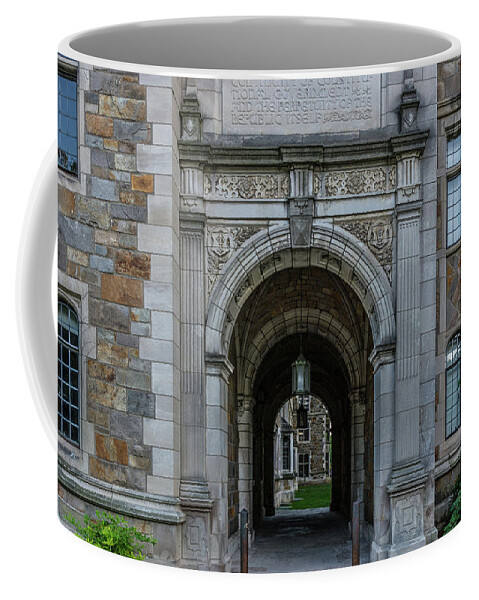 University Of Michigan Coffee Mug featuring the photograph Law Quad 2 University of Michigan by Pravin Sitaraman