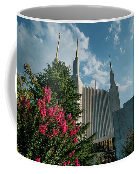 Architecture Coffee Mug featuring the photograph Lds From The Flowers by Brian Green