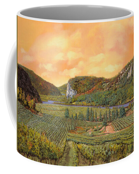 Vineyard Coffee Mug featuring the painting Le Vigne Nel 2010 by Guido Borelli
