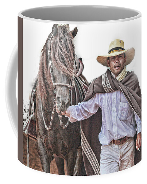 Peruvian Horse Coffee Mug featuring the photograph Leading to Competition Peruvian Horse by Toni Hopper