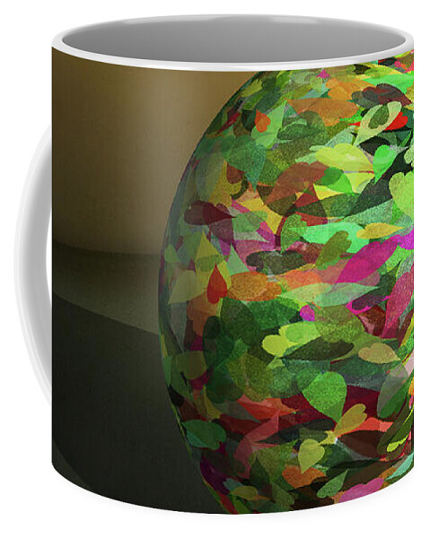 Leaf Ball Coffee Mug featuring the photograph Leaf Ball - by Julie Weber