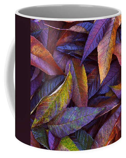 Leaf Ink Coffee Mug featuring the photograph Leaf Ink Photo Designs by Steve Spatafore