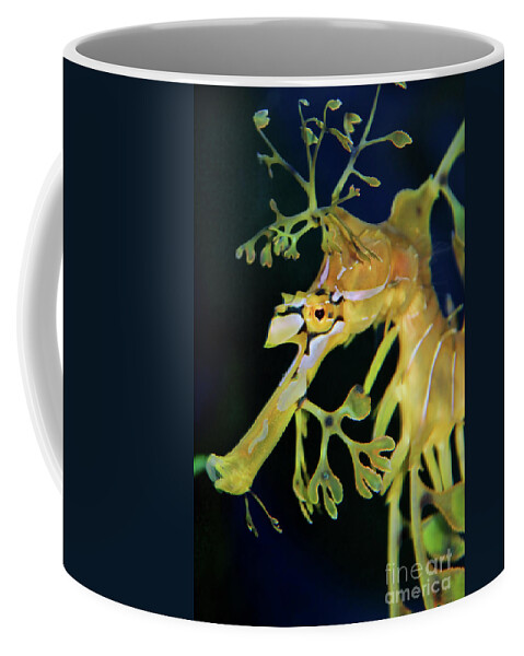 Leafy Sea Dragon Coffee Mug featuring the photograph Leafy Sea Dragon by Mariola Bitner
