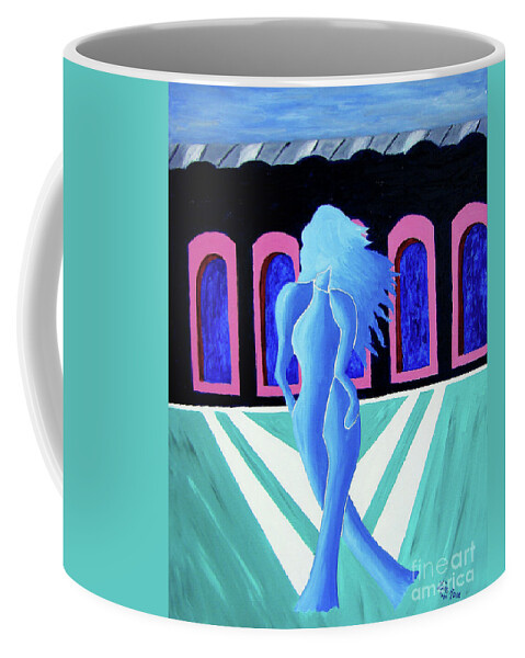 Women Coffee Mug featuring the painting Leanna by Lisa Rose Musselwhite