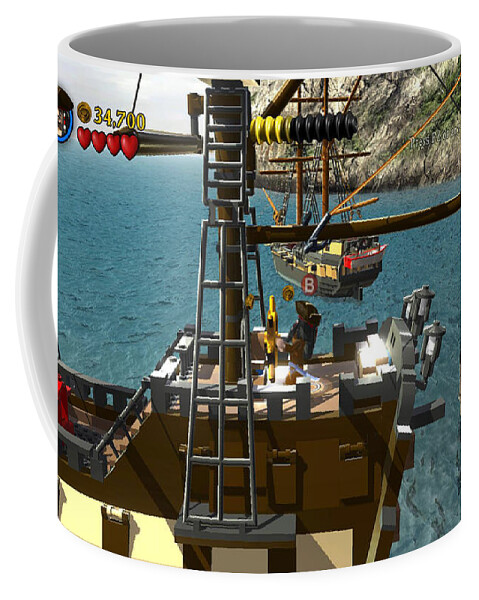 Lego Pirates Of The Caribbean The Video Game Coffee Mug featuring the digital art LEGO Pirates of the Caribbean The Video Game by Maye Loeser