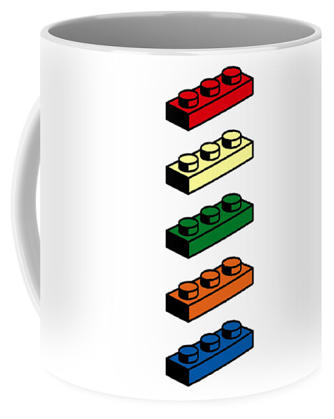 Lego T-shirt Pop Art Coffee Mug by Edward Fielding - Fine Art America