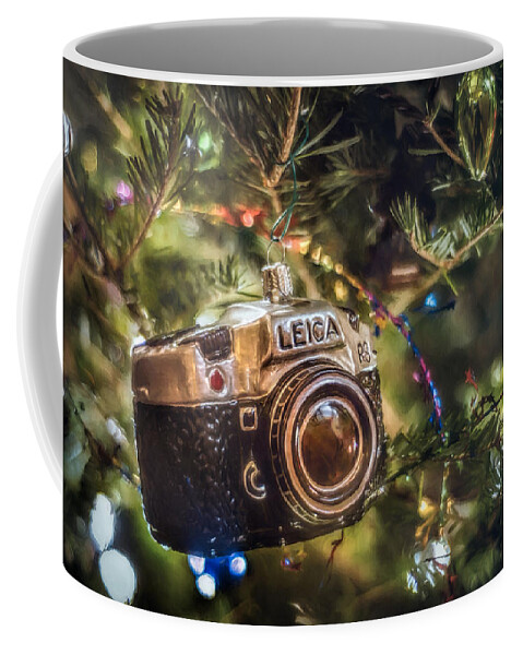 Scott Norris Photography. Christmas Tree Coffee Mug featuring the photograph Leica Christmas by Scott Norris