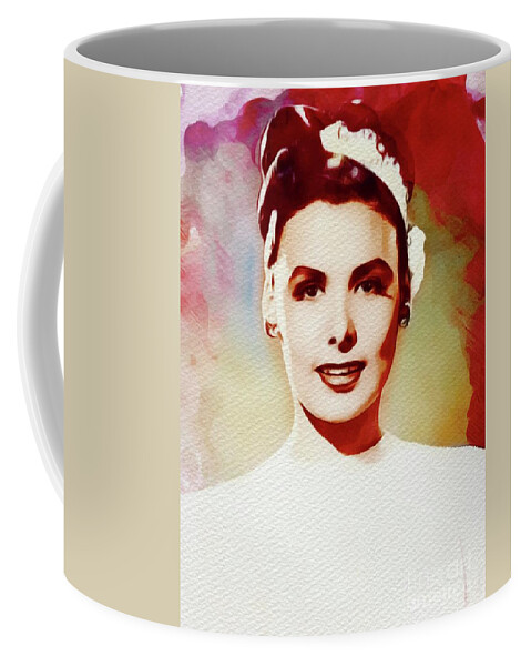 Lena Coffee Mug featuring the painting Lena Horne, Singer, Dancer, Actress by Esoterica Art Agency