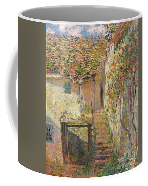 Monet Coffee Mug featuring the painting L'Escalier by Claude Monet