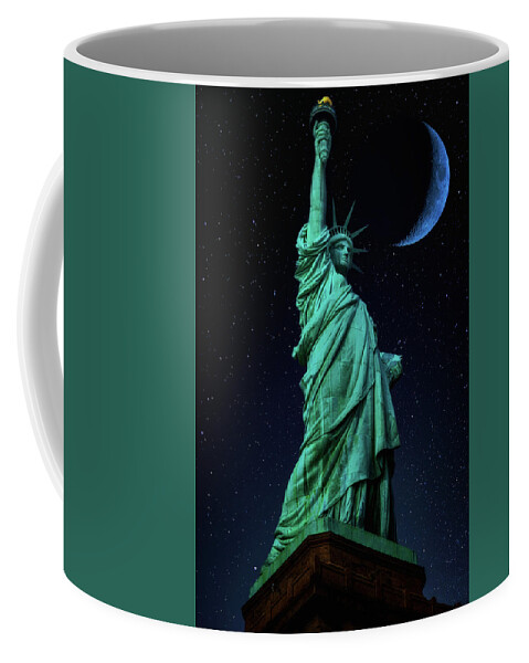 Moon Coffee Mug featuring the photograph Let Freedom Ring by Darren White